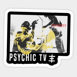 vintage psychic tv // fanart by psycho99 Sticker